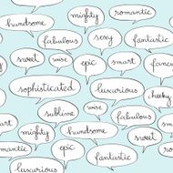 Speech bubbles pattern