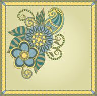 frame ornate card announcement