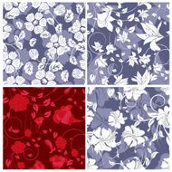 Seamless floral pattern set N14