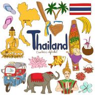 Collection of Thailand icons N2