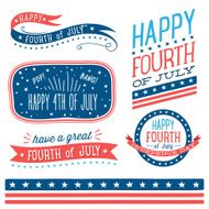 Fourth of July Badges