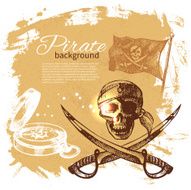 Pirate vintage background