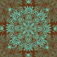 Vector seamless ethnic print pattern 10 EPS N4