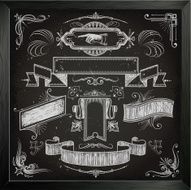 Chalkboard Banners Set