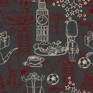 Seamless background - Symbols of England