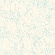 seamless pattern with Campanulas