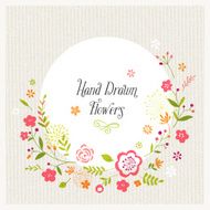 Hand Drawn Floral Design N3