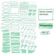 Vector transparent illustration signs set Text correction N4