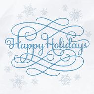 Happy Holidays Calligraphy Drawing