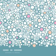 Colorful bubbles horizontal seamless pattern background