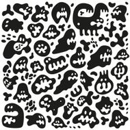 microbes monsters - doodles set N3