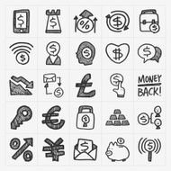 doodle financial icons N10