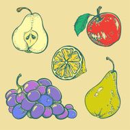 Fruits set