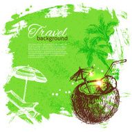 Travel colorful tropical design N6