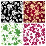 Seamless floral pattern set N15