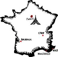 France vector map N2