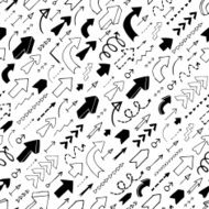 Seamless background with arrows pointing up and diagonal right N3