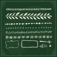 Hand drawn line border set N13