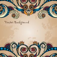 Vector abstract floral decorative background N25