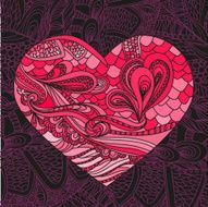 vector pattern with heart N2