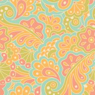 Seamless pattern with abstract flowers N22