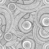 Seamless asian ethnic floral background pattern N2