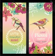 Floral invitation cards N3