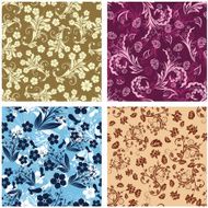 seamless floral backgrounds set N11