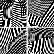 abstract black and white stripe pattern background N11