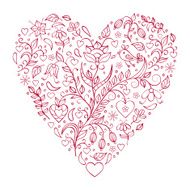 floral valentines heart N3