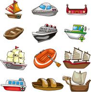 Cartoon Boat Icon N3