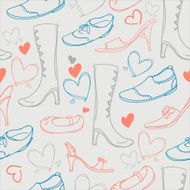 Seamless background -Shoes
