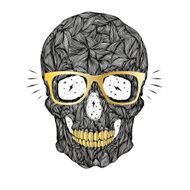 vector funny candy skull N11