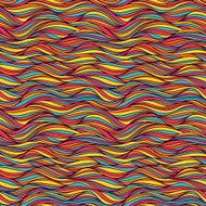 Seamless pattern with colored waves