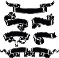 Black banners set