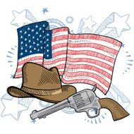 US Frontier items sketch