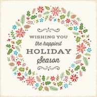 Retro Holiday Card