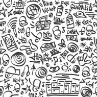 rap hip hop - seamless background