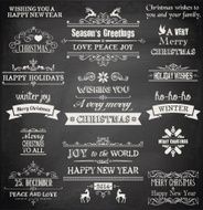 Christmas Chalkboard Elements