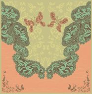 Calligraphic floral elements N2