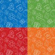 Seamless Natural Doodles