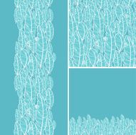 Blue Feathers Texture Seamless Pattern