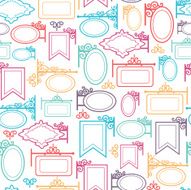 Street Signs Blank Seamless Patterns Background