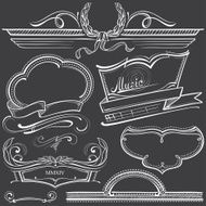 Retro Frames in Chalk-draft