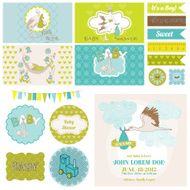 Baby Shower Stork Theme Set - for Party Decoration N2