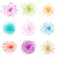 Doodle flowers set N6