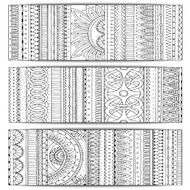 Tribal texture Series of image Template frame design for card N8