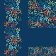 Underwater Garden Seamless Pattern Set
