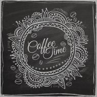 Coffee time decorative border N2
