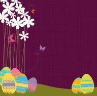 Purple Easter background N2